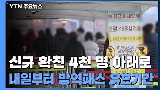 신규 확진자 4천 명 아래로...\