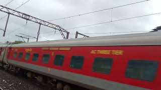 12161 Down Mumbai LTT - Agra Cantt Lashkar SF Express Passing Kopar