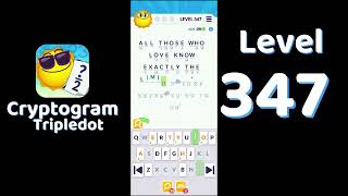 Cryptogram Tripledot Level 347 Answer | SolutionGuruji