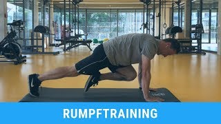 Rumpfübungen (8 Übungen zum Mitmachen) ohne Geräte für dein Training zu Hause