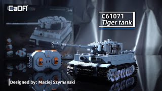 CaDA Bricks Master Series C61071W Tiger Tank | MOC by Maciej Szymański