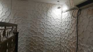 3D wall panel Asian, paints, Wall, design, Royal, paly, colour, combination, with, interior