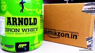 ARNOLD Iron Whey by MusclePharm Whey Protein Complete Unboxing from Amazon