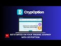 Get started crypoption #trading #binaryoptions #forex #education