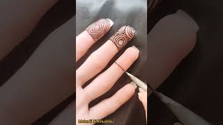 Stylish fingers mehndi design ❤️ | Fingers tattoo design | #shorts