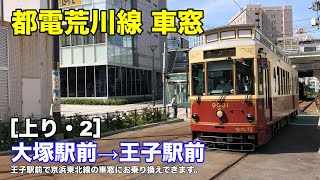 都電荒川線 車窓［上り・2］大塚駅前→王子駅前