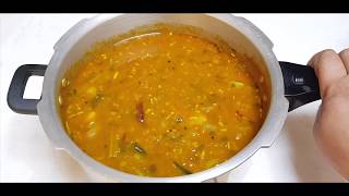 ഞൊടിയിടയിൽ സാമ്പാർ തയ്യാറാക്കൂ ഈ രീതീയിൽ / How to make kerala sambar Recipe / Easy Cooker Sambar