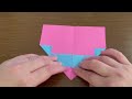 【折り紙】ハートの手紙の作り方【origami】how to make a heart letter