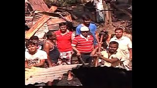 Fire breaks out in a slum at Nagerbazar