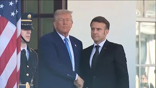 Emmanuel Macron et Donald Trump se sont entretenus à la Maison Blanche • FRANCE 24