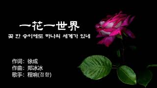 程响(정향) - 一花一世界(일화일세계 : 꽃 한 송이에도 하나의 세계가 있네)【중국노래 가사번역】