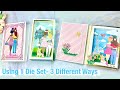 Paper Piecing Fun! 3 Die Cut Friendship Cards