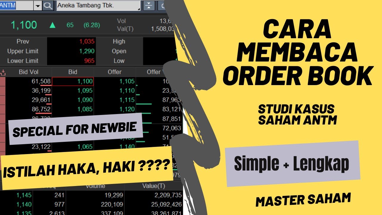 CARA GAMPANG MEMBACA ORDERBOOK + ISTILAH DI DALAMNYA, STUDI KASUS Saham ...