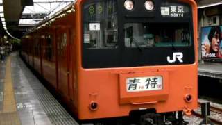 中央線201系　青梅特快　立川発車