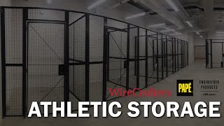 WireCrafters Wire Partitions Provide Secure Storage Solution for High School's Athletic Facilities