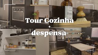 TOUR PELA COZINHA | Mostrei tudo | antes e depois | lavanderia e despensa