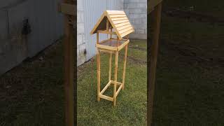 Duży drewniany karmnik  ptaków birdhaus vogelhaus rękodzieło DIY projekt #drewno #wood #woodworking