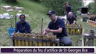 Préparation du feu d`artifice de St Georges Bce(Hier@Aujourd`hui)