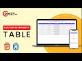 Custom Responsive Table Design: HTML & CSS Tutorial