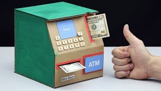 How to make ATM Piggy Bank - Mini ATM Machine