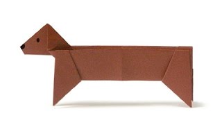 Cách gấp, xếp con chó Dachshund bằng giấy origami - Video hướng dẫn xếp hình