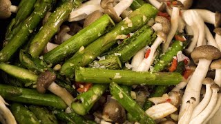 Asparagus Mushroom Stir fry - Asparagus and Mushroom - Asparagus and Mushroom Recipe