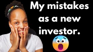 My mistakes as a new stock market investor!