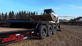 Cushion Tilt Trailer Loading Skid Steer