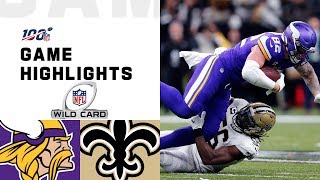 Vikings vs. Saints Wild Card Round Highlights | NFL 2019 Playoffs