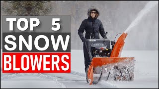 TOP 5 Best Snow Blowers in 2025