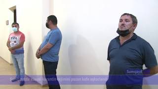 Sumqayitda karantin rejimini pozan kafe askarlandi.04.07.2020