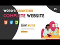 Words Counting Website  |  Using ( HTML / CSS / JS Es6 ) Only. #1