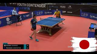 Kagawa Sakurako vs Constantina PSIHOGIOS | U 17 girls singles | SF | WTT Youth Contender Darwin 2024