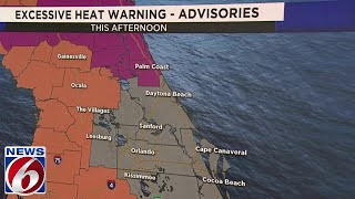 Excessive heat warning: ‘Feels like’ temp could hit 115+ in Central Florida