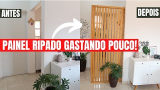 PAINEL RIPADO LINDO E FÁCIL DE FAZER GASTANDO POUCO - DIY @Drikkamota