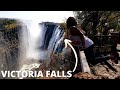 {4K} VICTORIA FALLS - Mosi-oa-Tunya, Zambia. Incredible Waterfall on the Zambezi River