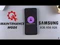 How To Enter & Exit Maintenance Mode On Samsung Galaxy A36/A56/A26