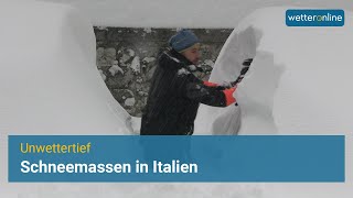 Schneemassen in Italien