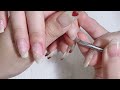 remove gel nails and dry cuticle care at salon work.