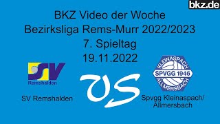 Fußball-Bezirksliga: SV Remshalden - Spvgg Kleinaspach/Allmersbach