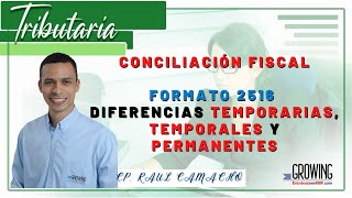 📋 CONCILIACIÓN FISCAL - FORMATO 2516 "DIFERENCIAS" 📙