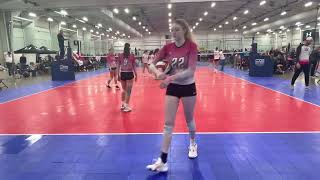 TeamLVC girls 18u vs. LV force VB 18 red (set 2)