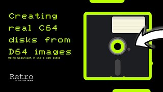 QUICK SHOT: Creating real C64 disks from D64 images using EasyFlash 3 and a usb cable