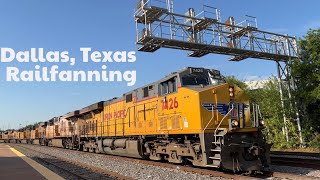 Railfanning UP’s Dallas Subdivision In Downtown Dallas, Texas Part 1