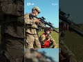 U.S. Airmen train using the M203 grenade launcher