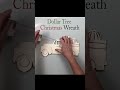 Dollar Tree Christmas Wreath DIY #shorts