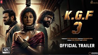 K.G.F: Chapter 3 - Hindi Trailer | Rocking Star Yash, Raveena Tandon, Prabhas, Prashanth Neel, 2025