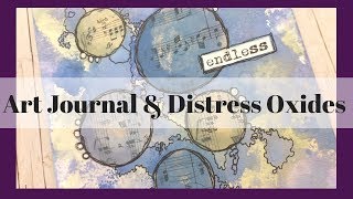 Easy Art Journal page with Distress Oxide ink