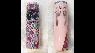 DIY Glitter Divide Tumbler UV Color Shifting and GLOW Glitter