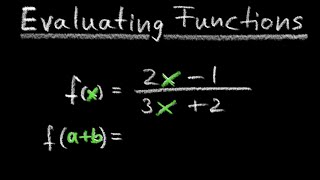 Evaluating Functions, 4 Examples